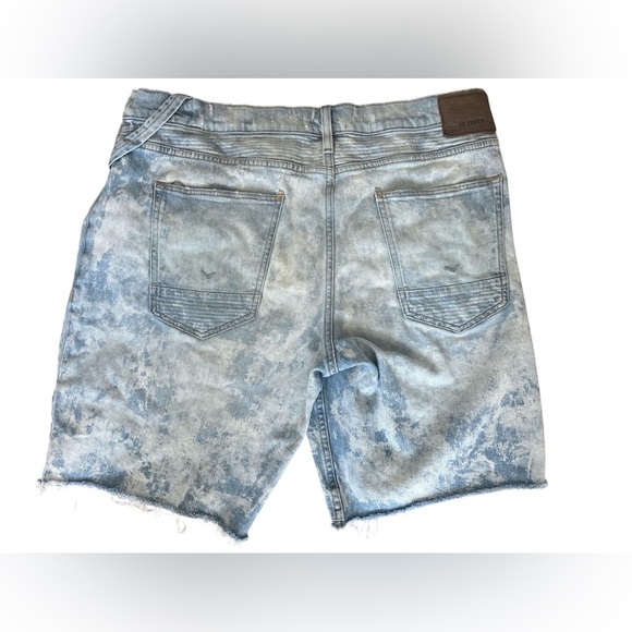 Hudson Blinder Men’s Slim Fit Distressed Light Wash Shorts Size 38 - Picture 7 of 8